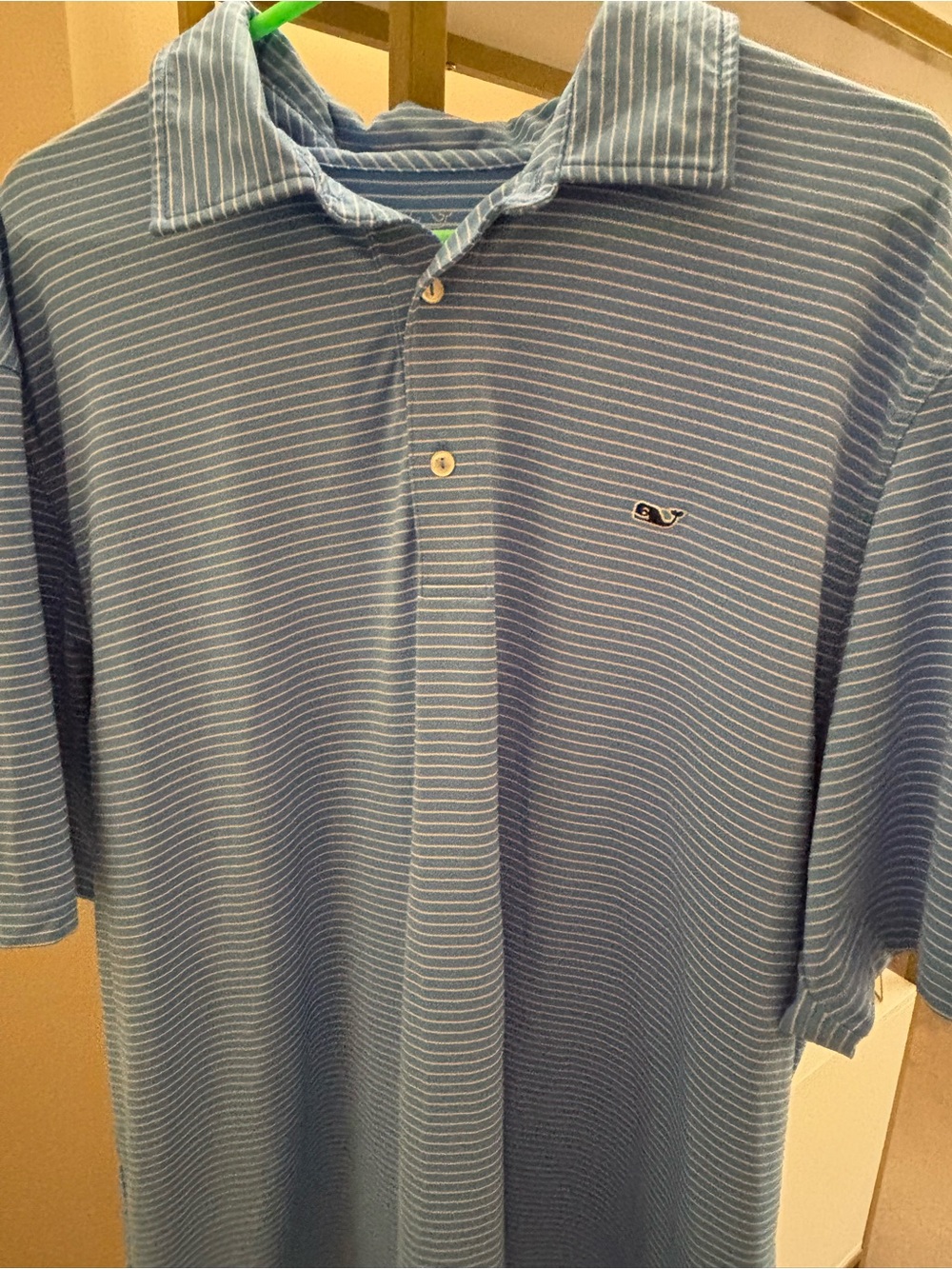 Vineyard Vines Light Blue Striped Men's Polo